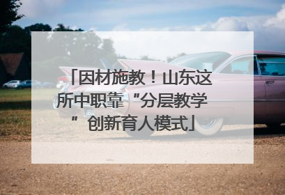 因材施教！山东这所中职靠“分层教学”创新育人模式