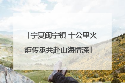 宁夏闽宁镇 十公里火炬传承共赴山海情深