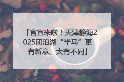 官宣来啦！天津静海2025团泊湖“半马”更有新意、大有不同