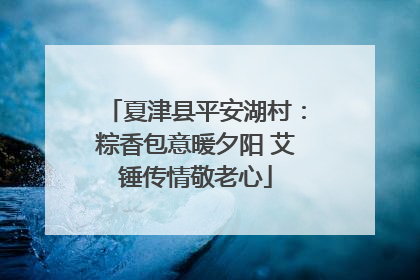 夏津县平安湖村：粽香包意暖夕阳 艾锤传情敬老心