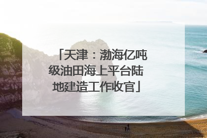 天津：渤海亿吨级油田海上平台陆地建造工作收官