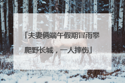 夫妻俩端午假期冒雨攀爬野长城，一人摔伤