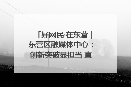 好网民·在东营｜东营区融媒体中心：创新突破显担当 直播赋能谱华章