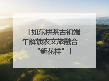 如东栟茶古镇端午解锁农文旅融合“新花样”