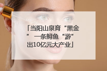 当阳山泉育“黑金” 一条鲟鱼“游”出10亿元大产业