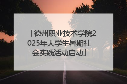 德州职业技术学院2025年大学生暑期社会实践活动启动