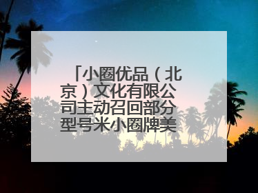 小圈优品（北京）文化有限公司主动召回部分型号米小圈牌美好生活书包