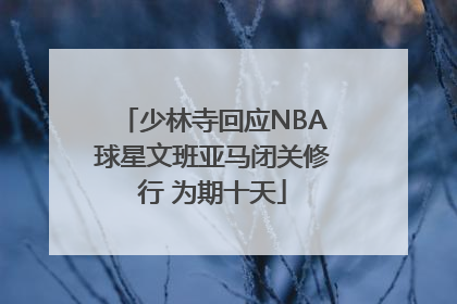 少林寺回应NBA球星文班亚马闭关修行 为期十天