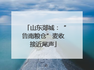 山东郯城：“鲁南粮仓”麦收接近尾声
