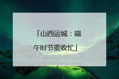 山西运城：端午时节麦收忙