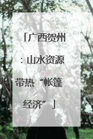 广西贺州：山水资源带热“帐篷经济”