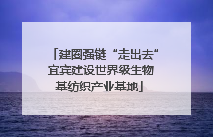 建圈强链“走出去” 宜宾建设世界级生物基纺织产业基地