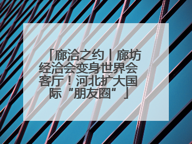 廊洽之约丨廊坊经洽会变身世界会客厅！河北扩大国际“朋友圈”
