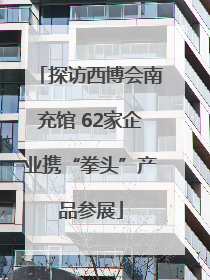探访西博会南充馆 62家企业携“拳头”产品参展