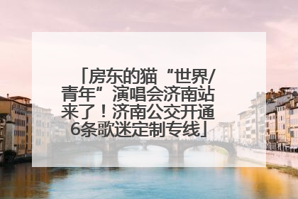 房东的猫“世界/青年”演唱会济南站来了！济南公交开通6条歌迷定制专线