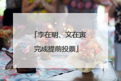 李在明、文在寅完成提前投票