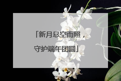 新月悬空而照，守护端午团圆