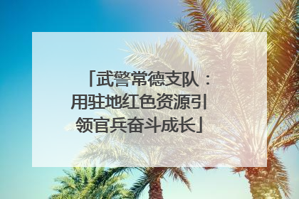 武警常德支队：用驻地红色资源引领官兵奋斗成长