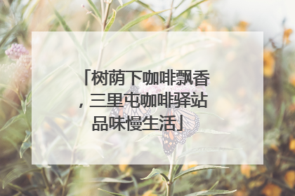 树荫下咖啡飘香，三里屯咖啡驿站品味慢生活