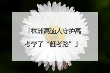 株洲高速人守护高考学子“赶考路”