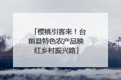 樱桃引客来！台前县特色农产品映红乡村振兴路
