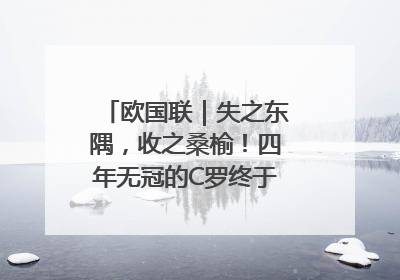 欧国联｜失之东隅，收之桑榆！四年无冠的C罗终于再次举起奖杯