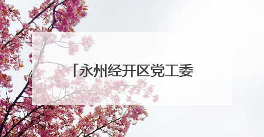永州经开区党工委警示教育会召开