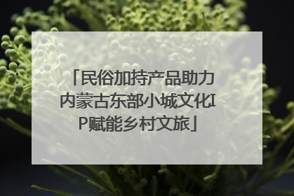 民俗加持产品助力 内蒙古东部小城文化IP赋能乡村文旅
