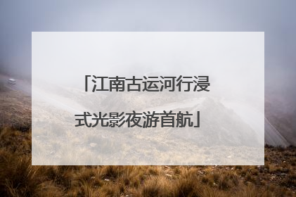 江南古运河行浸式光影夜游首航
