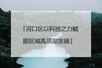 河口区以科技之力赋能区域高质量发展