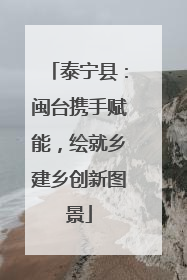 泰宁县：闽台携手赋能，绘就乡建乡创新图景