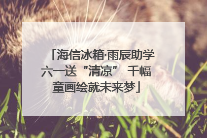 海信冰箱·雨辰助学六一送“清凉” 千幅童画绘就未来梦
