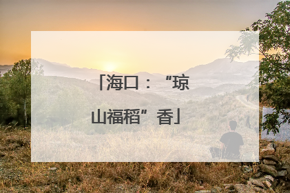 海口：“琼山福稻”香
