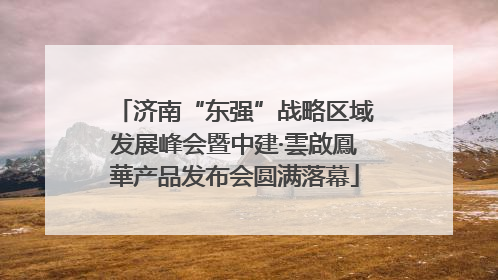 济南“东强”战略区域发展峰会暨中建·雲啟鳳華产品发布会圆满落幕