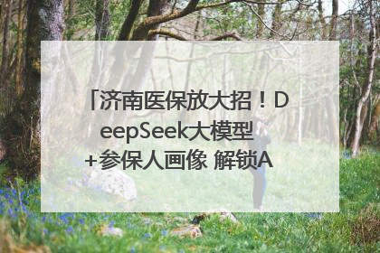 济南医保放大招！DeepSeek大模型+参保人画像 解锁AI医保管家新体验
