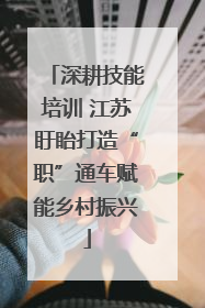 深耕技能培训 江苏盱眙打造“职”通车赋能乡村振兴