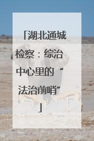 湖北通城检察：综治中心里的“法治前哨”