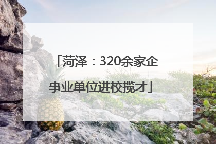 菏泽：320余家企事业单位进校揽才