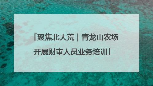 聚焦北大荒｜青龙山农场开展财审人员业务培训