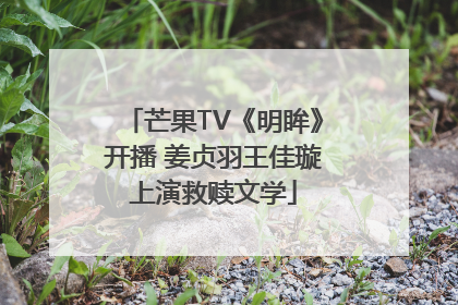芒果TV《明眸》开播 姜贞羽王佳璇上演救赎文学