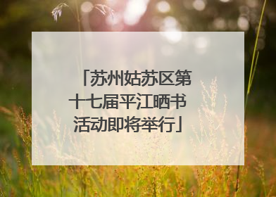 苏州姑苏区第十七届平江晒书活动即将举行