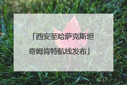 西安至哈萨克斯坦奇姆肯特航线发布