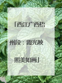 西江广西梧州段：霞光映照美如画