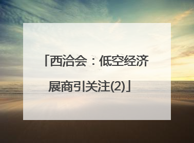 西洽会：低空经济展商引关注(2)