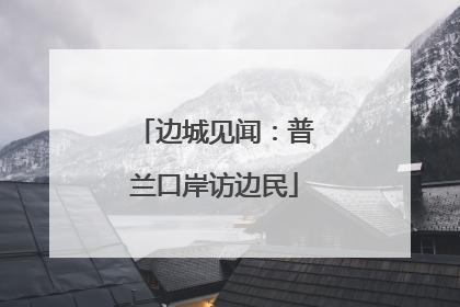 边城见闻：普兰口岸访边民