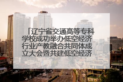辽宁省交通高等专科学校成功举办低空经济行业产教融合共同体成立大会暨共建低空经济产教融合新生态论坛