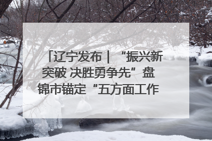 辽宁发布｜“振兴新突破 决胜勇争先”盘锦市锚定“五方面工作”力争全年地区生产总值增长5.5%左右
