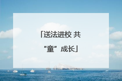 送法进校 共“童”成长