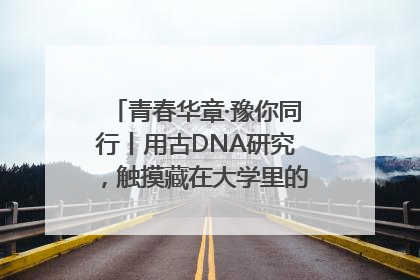 青春华章·豫你同行丨用古DNA研究，触摸藏在大学里的“上下五千年”