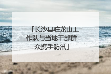 长沙县驻龙山工作队与当地干部群众携手防汛
